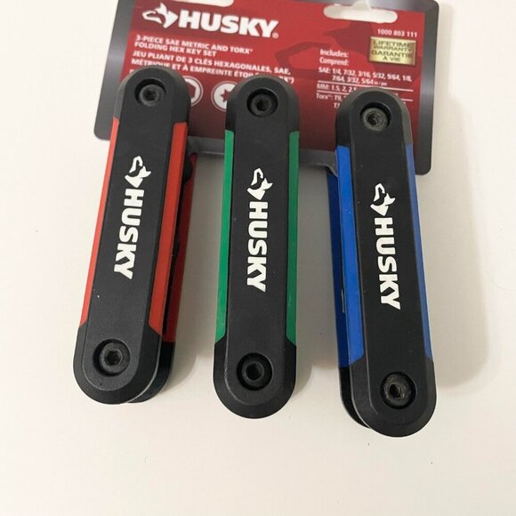 Folding Hex Allen Key Torx Set SAE/Metric Hand Tool Assortment Fold-up - Picture 4 of 13